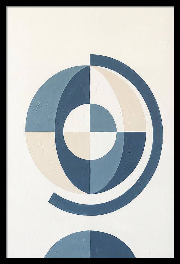 Globe Minimalism In Blue
