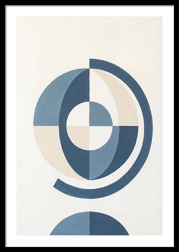 Globe Minimalism In Blue
