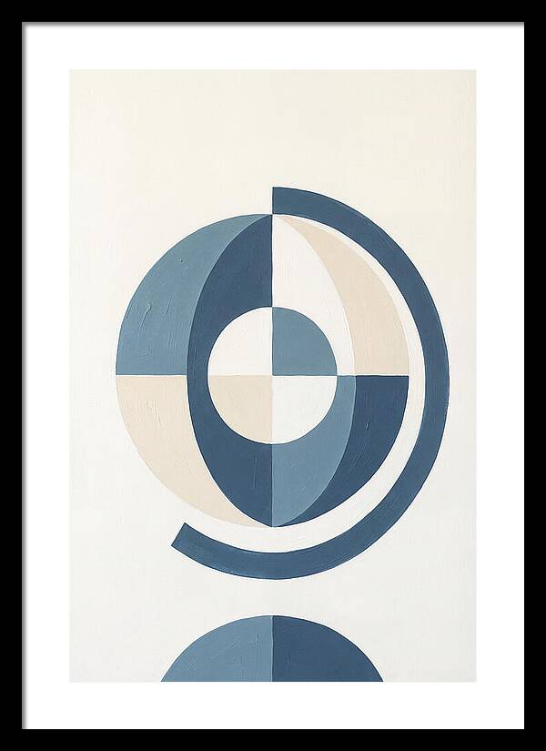 Globe Minimalism In Blue
