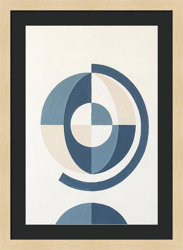 Globe Minimalism In Blue
