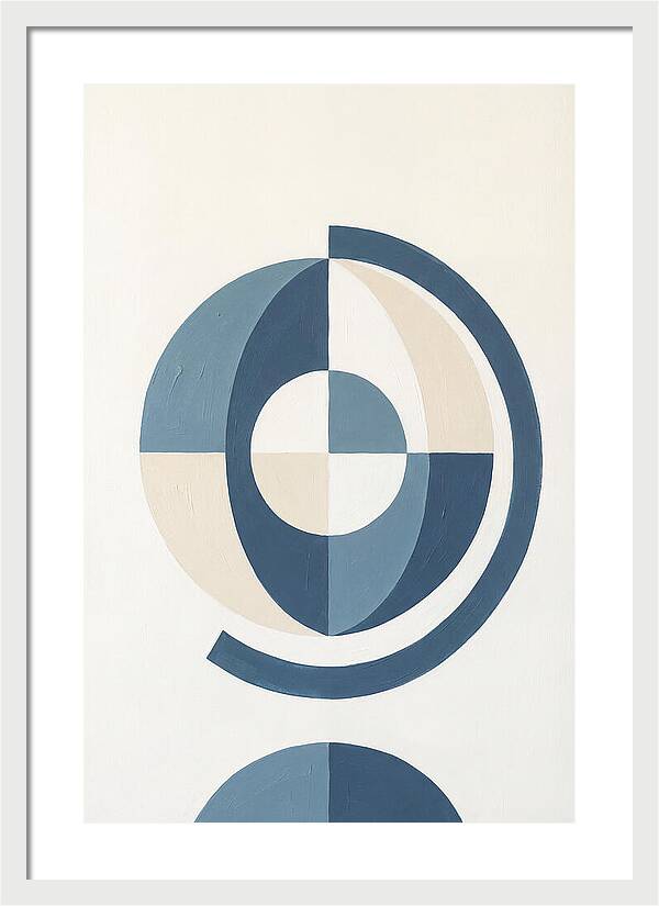 Globe Minimalism In Blue