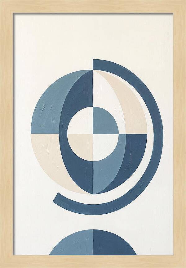 Globe Minimalism In Blue