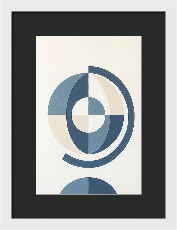 Globe Minimalism In Blue
