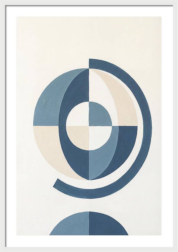 Globe Minimalism In Blue