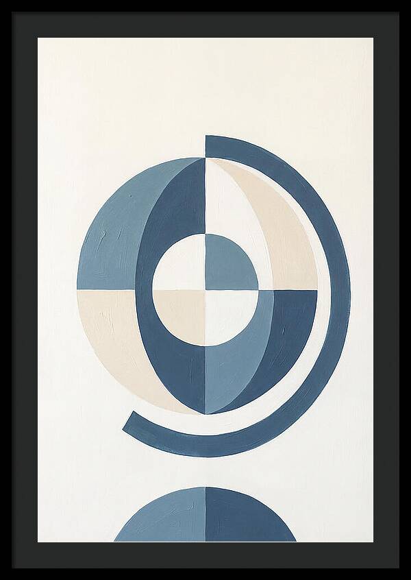 Globe Minimalism In Blue