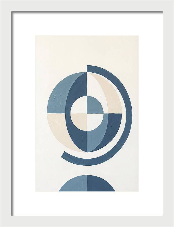 Globe Minimalism In Blue