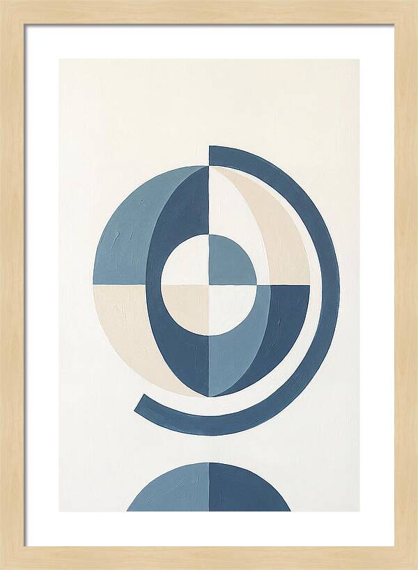 Globe Minimalism In Blue