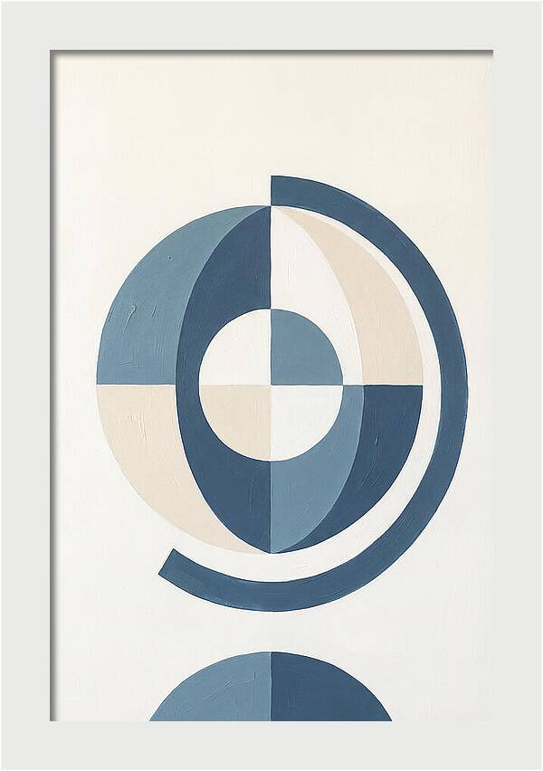 Globe Minimalism In Blue
