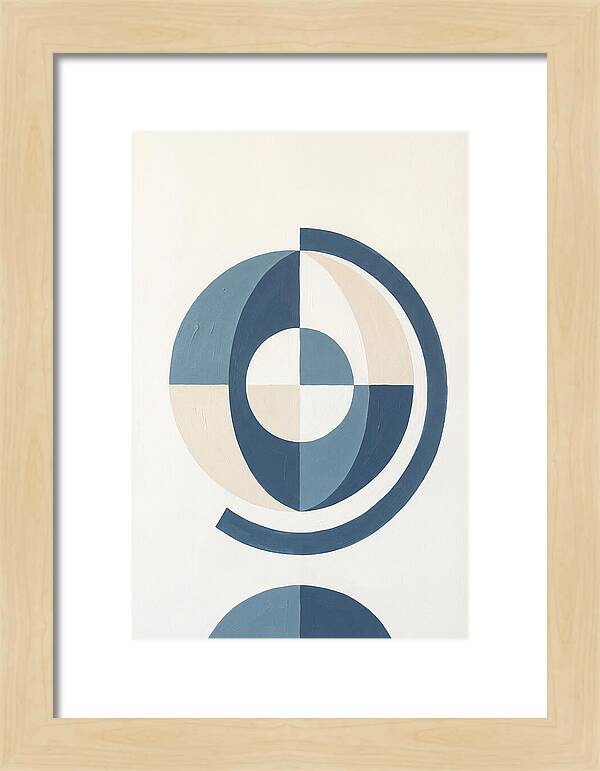 Globe Minimalism In Blue