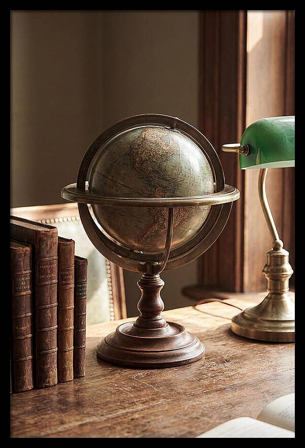 Globe On A Vintage Desk