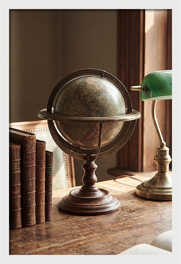 Globe On A Vintage Desk