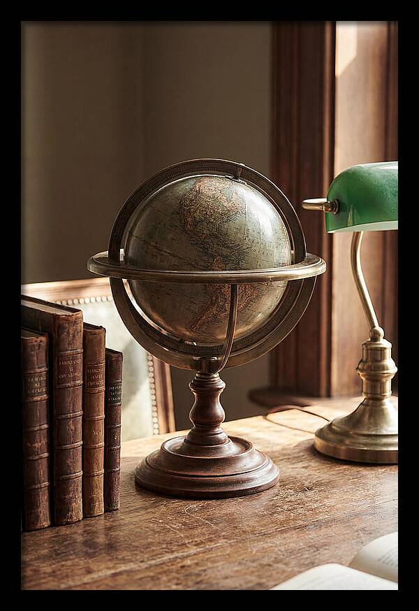 Globe On A Vintage Desk