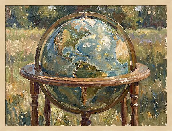 Globe Surrounded By Nature
