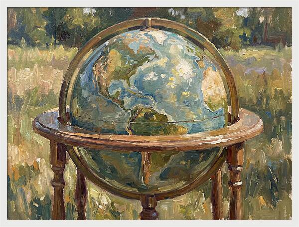 Globe Surrounded By Nature