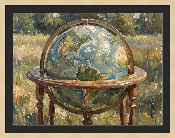 Globe Surrounded By Nature