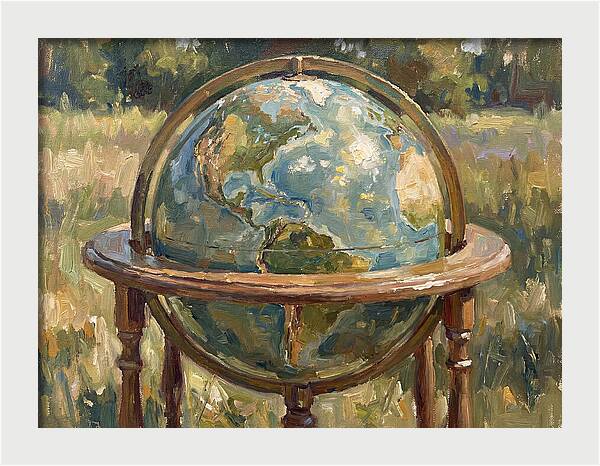 Globe Surrounded By Nature