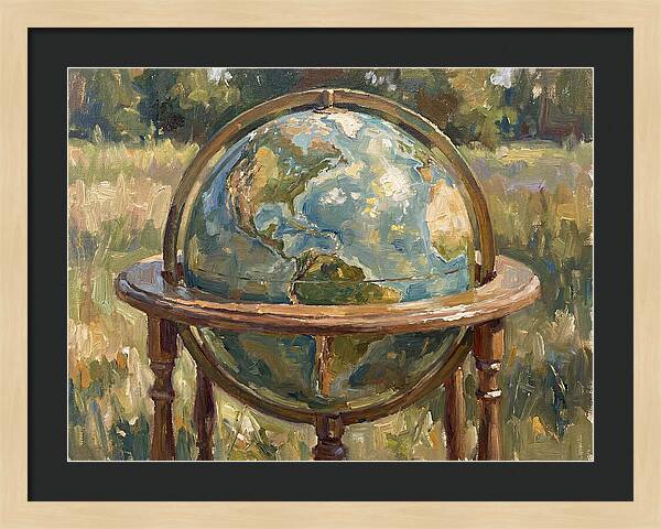 Globe Surrounded By Nature