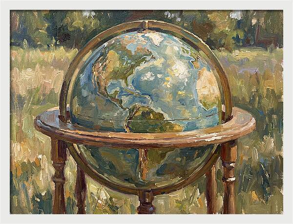 Globe Surrounded By Nature