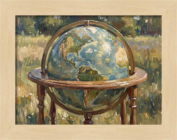 Globe Surrounded By Nature