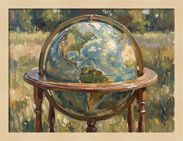 Globe Surrounded By Nature
