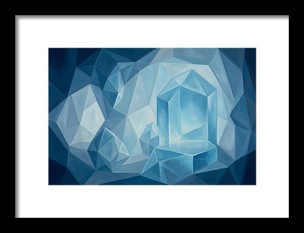Glowing Blue Ice Cave