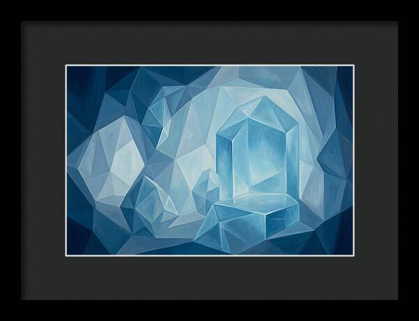Glowing Blue Ice Cave