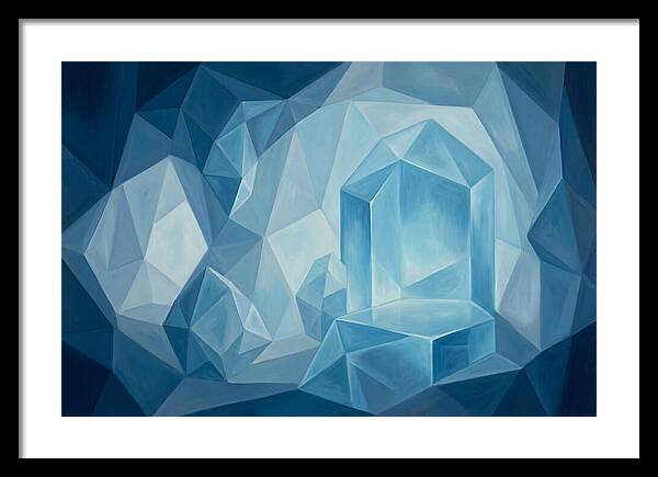 Glowing Blue Ice Cave