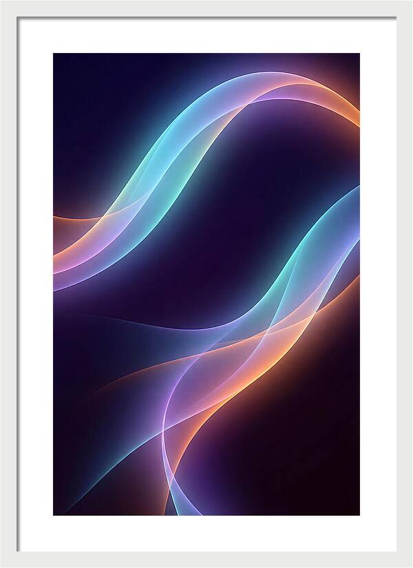 Glowing Neon Waves