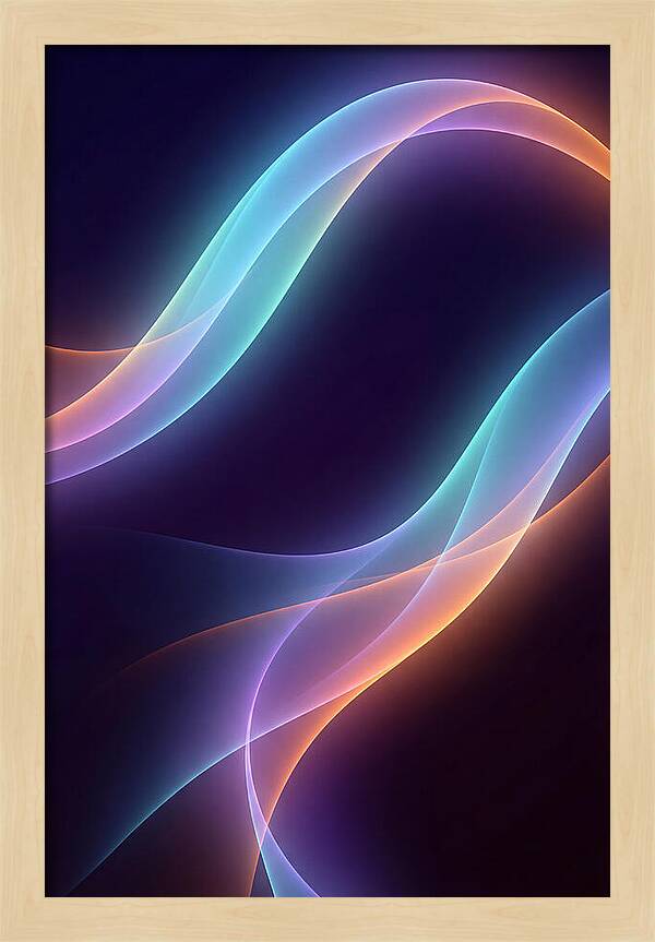 Glowing Neon Waves