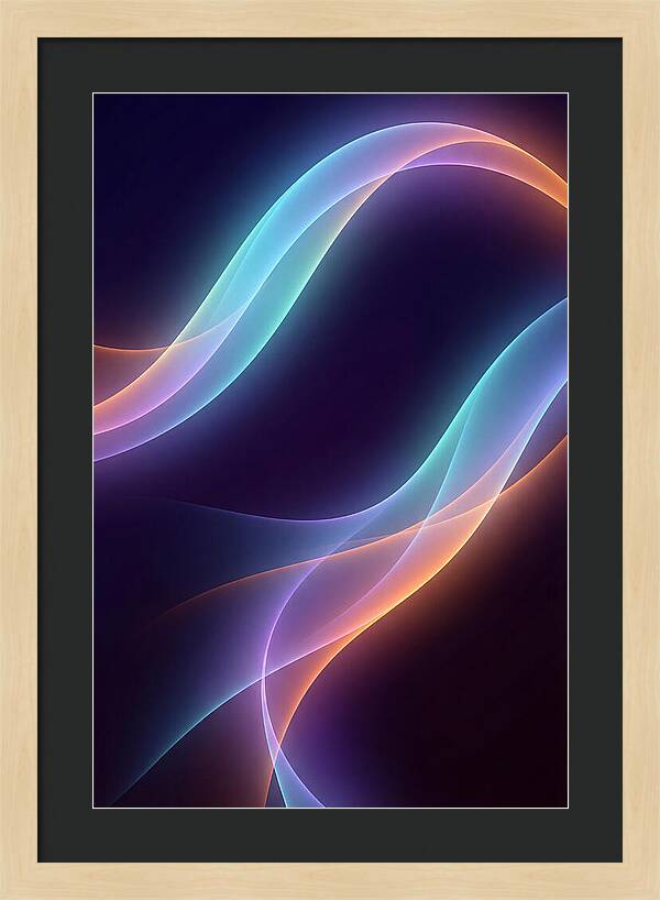 Glowing Neon Waves