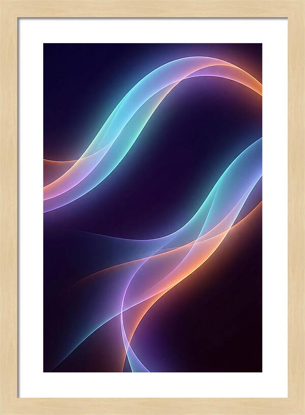 Glowing Neon Waves