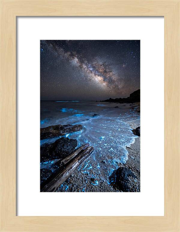 Glowing Tides Beneath Celestial Skies