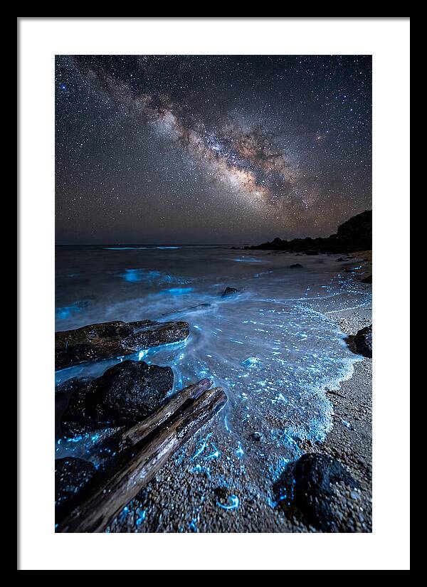 Glowing Tides Beneath Celestial Skies