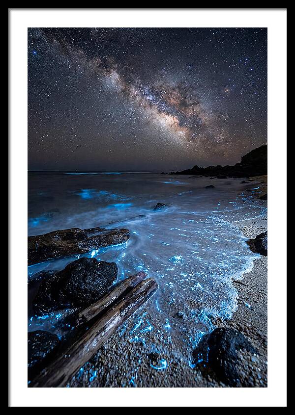 Glowing Tides Beneath Celestial Skies