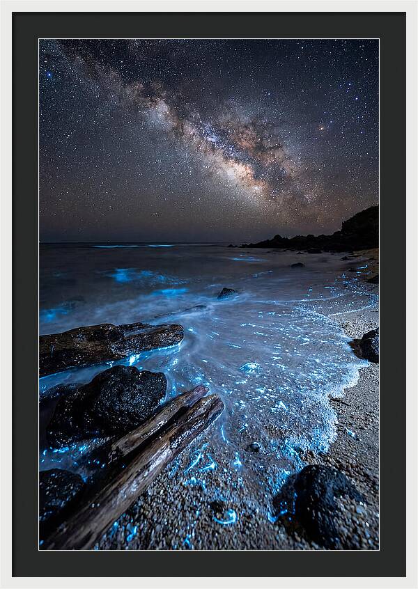 Glowing Tides Beneath Celestial Skies