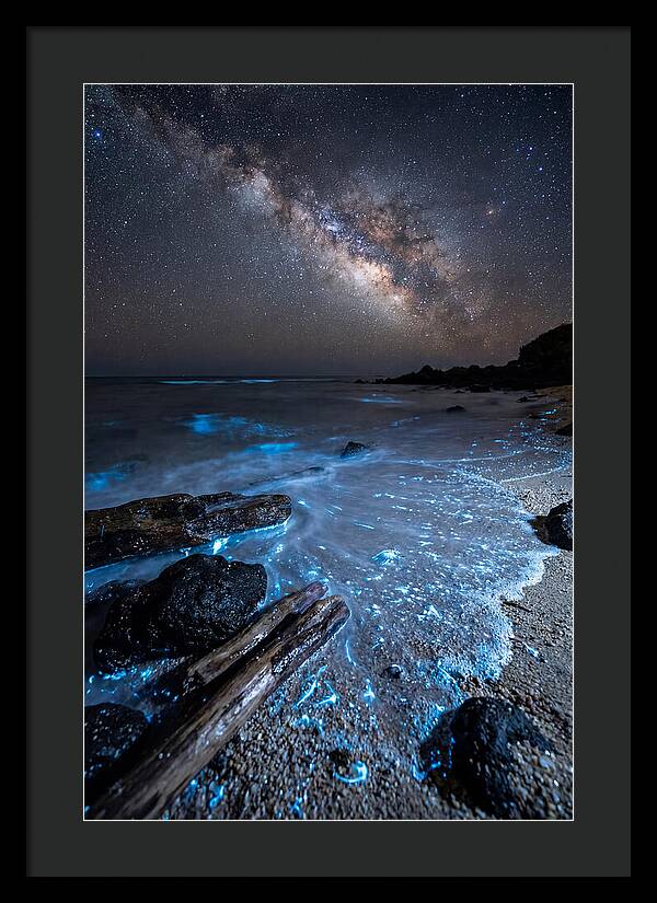 Glowing Tides Beneath Celestial Skies