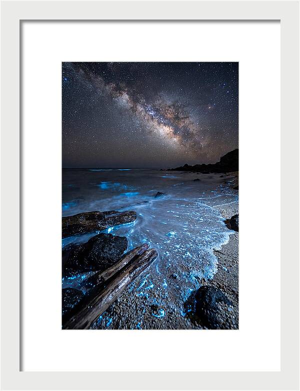 Glowing Tides Beneath Celestial Skies