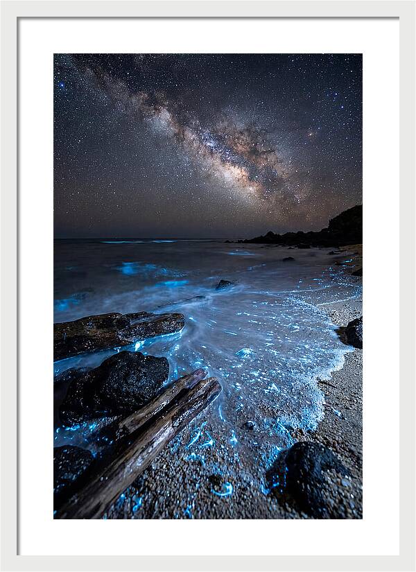 Glowing Tides Beneath Celestial Skies