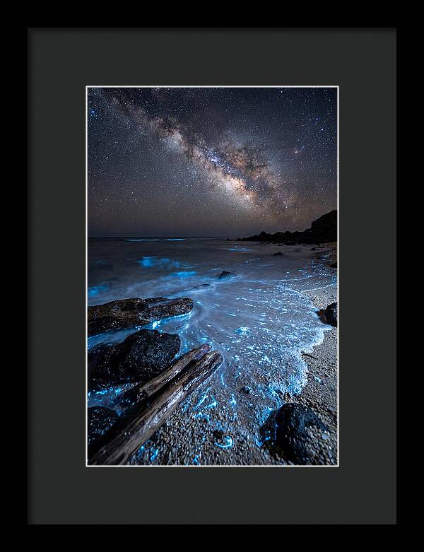 Glowing Tides Beneath Celestial Skies