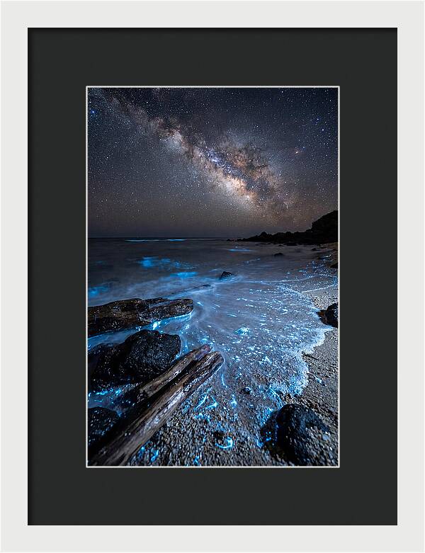 Glowing Tides Beneath Celestial Skies