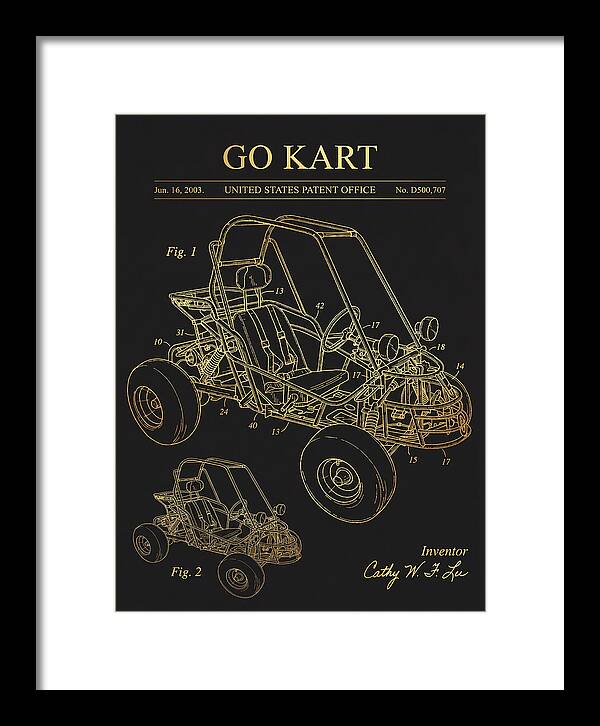 Go Kart Gold Patent Usd500707s1
