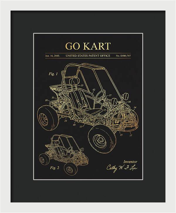 Go Kart Gold Patent Usd500707s1
