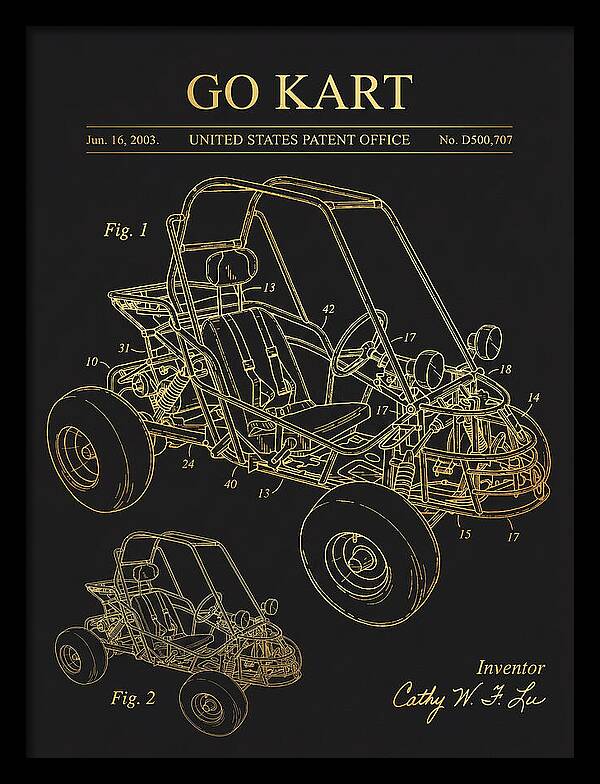 Go Kart Gold Patent Usd500707s1