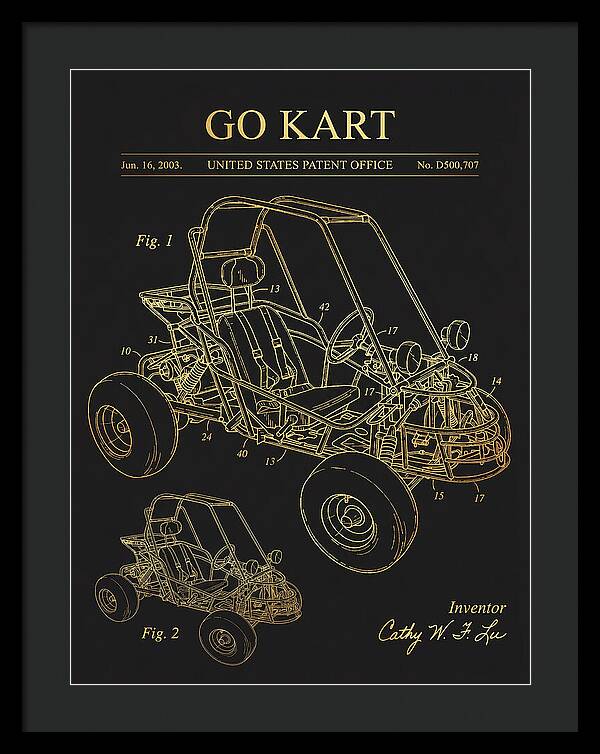 Go Kart Gold Patent Usd500707s1