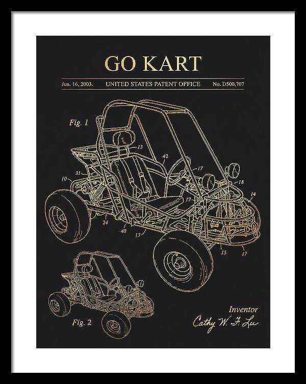 Go Kart Gold Patent Usd500707s1