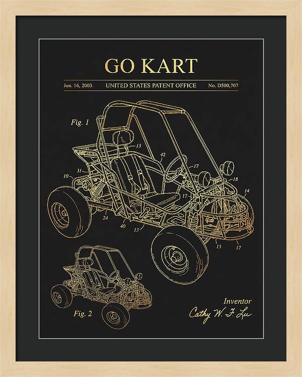 Go Kart Gold Patent Usd500707s1