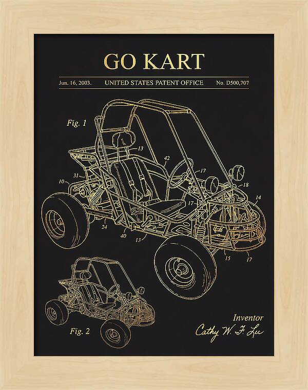 Go Kart Gold Patent Usd500707s1