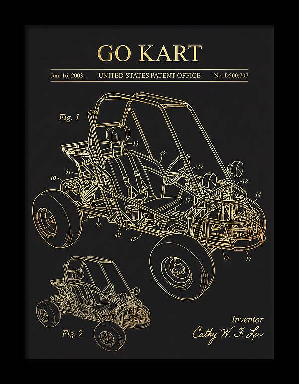 Go Kart Gold Patent Usd500707s1