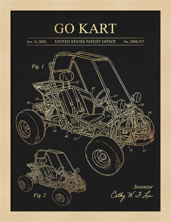 Go Kart Gold Patent Usd500707s1