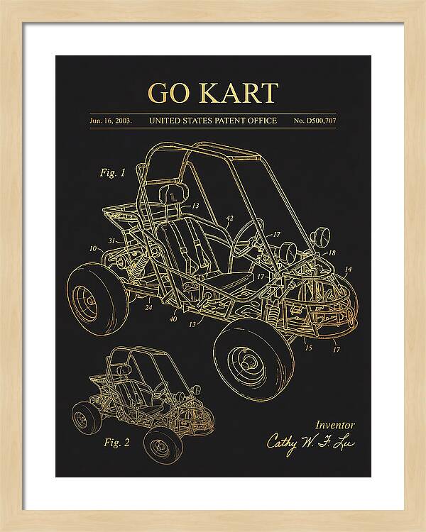 Go Kart Gold Patent Usd500707s1